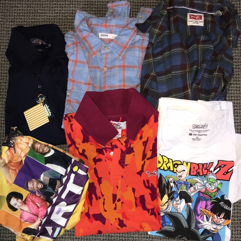 Men's Shirts XL Bundle of‎ 6 Lot